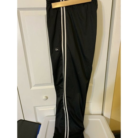 Vintage Dunlop Track Pants Men’s Sz‎ 2XL Black Warm Up Unlined Jogger - Picture 6 of 6